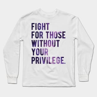 black lives matter masks Fight for those without your Privilege black ,hydro, Watercolor Long Sleeve T-Shirt